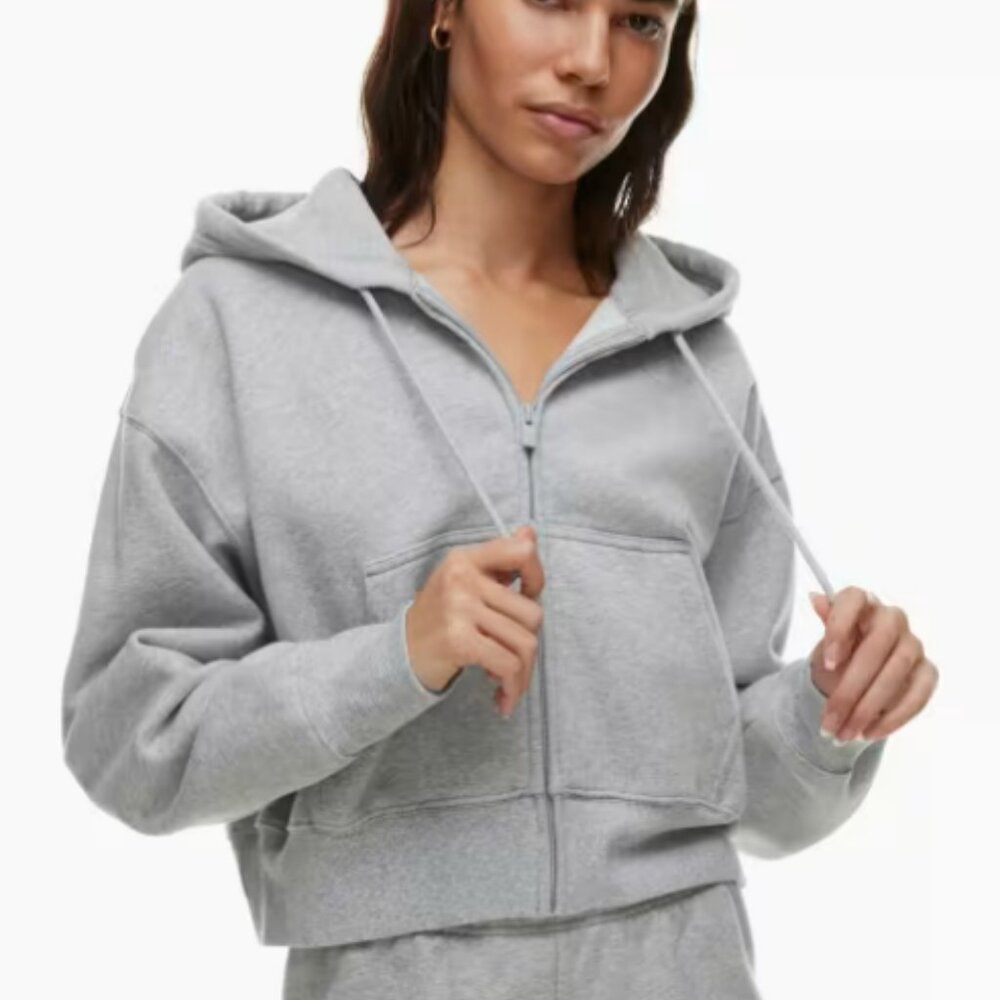 TNA Cozy Fleece Boyfriend Boxy Zip Hoodie